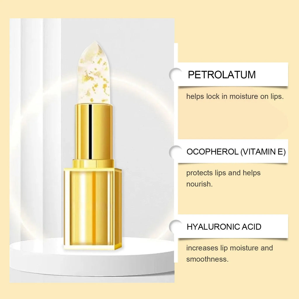Gold Foil Discoloration Nourishing Lipstick tube, 3.5g net content