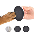 Square dog nail file grooming board with ergonomic handle in one of four colour options.