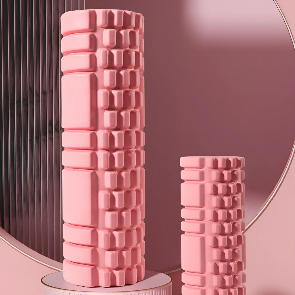 EVA foam roller for fitness recovery in multiple diameter and colour options
