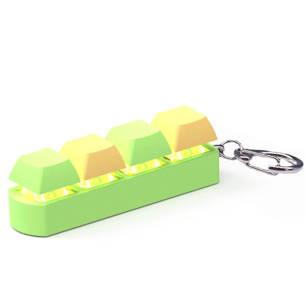Four-key mechanical keyboard switch tester with ABS plastic housing showing 22x27x85mm dimensions