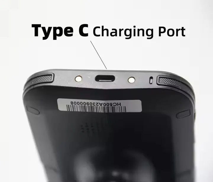 SLP-05 handheld Android mobile computer with UHF RFID reader for warehouse and logistics use.