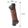 Large branch-shaped nylon dog chew toy with bacon flavour and a squeaker inside.
