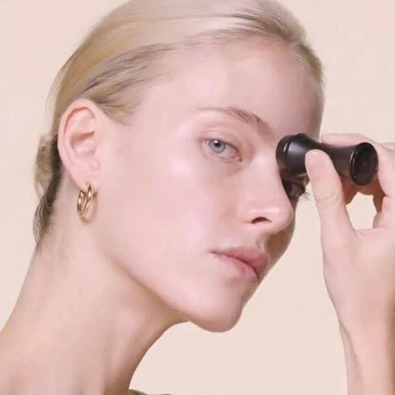 Mini volcanic stone facial roller for oil absorption in four colour options