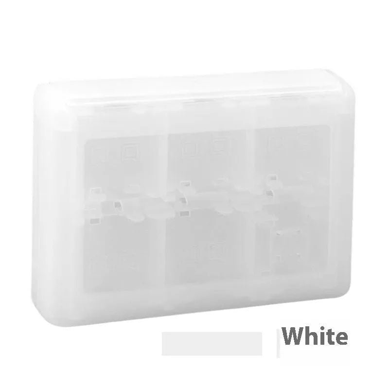 NDS and 3DS game card storage box with multiple cartridge slots in PP plastic