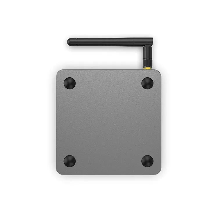 RK3566 Android smart voice set-top box with remote control, HDMI cable, and power adapter.