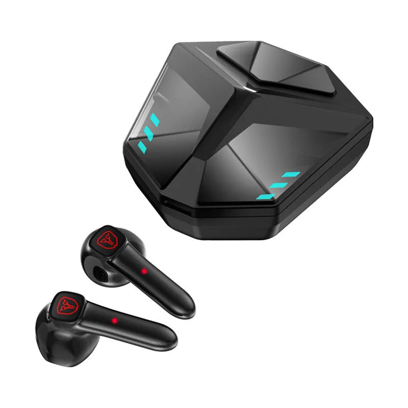 Wireless Bluetooth gaming headset with compact ABS design and noise reduction technology