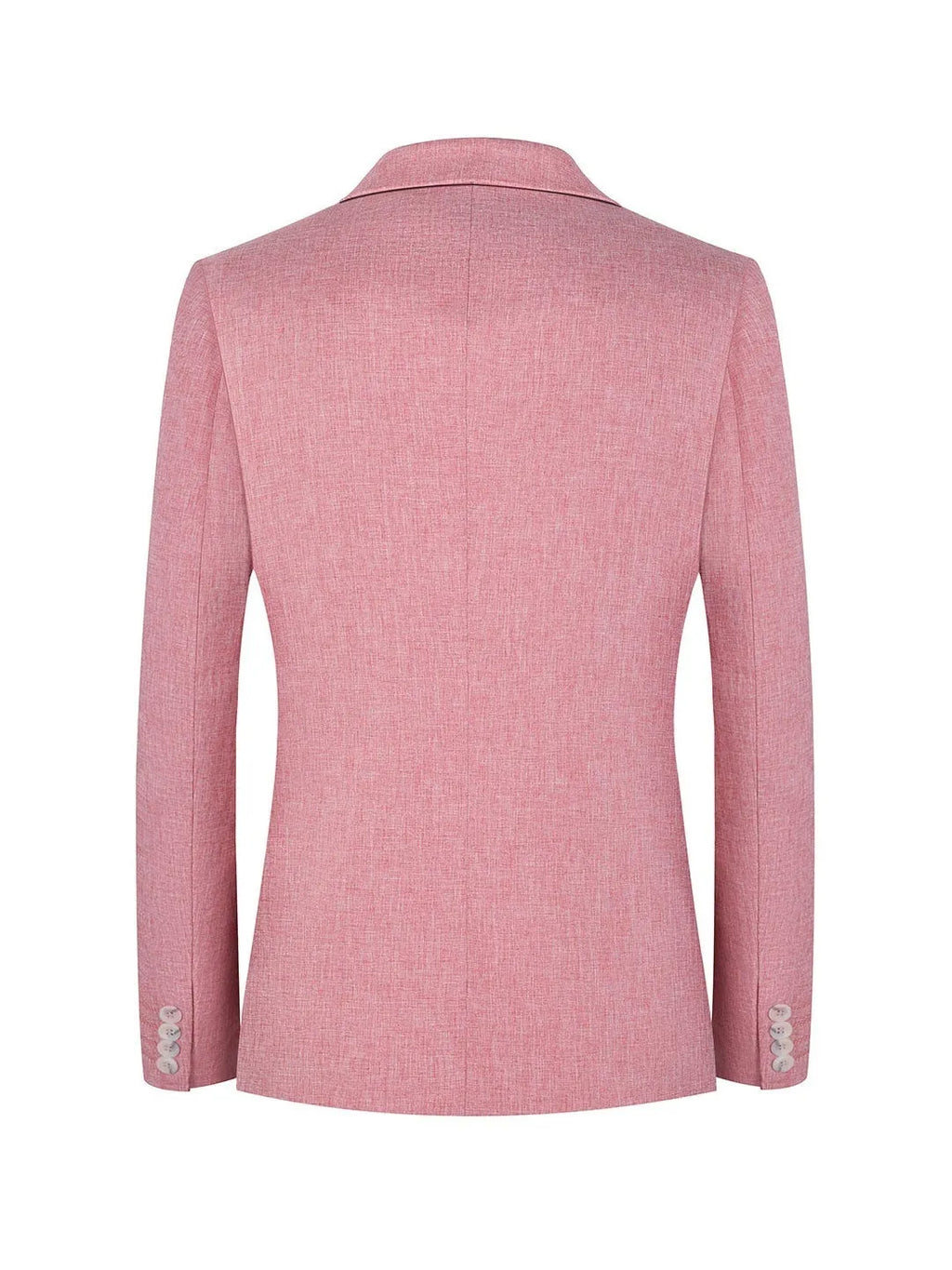 Men's Western style casual suit jacket in light blue and pink colours with city fashion design