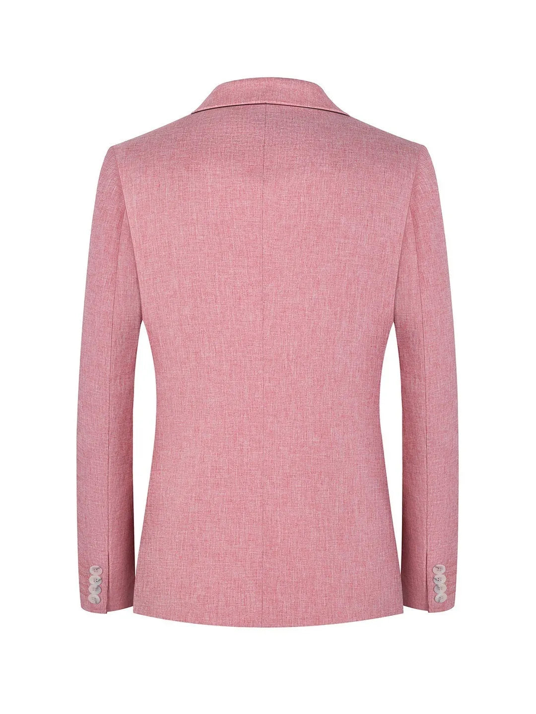 Men's Western style casual suit jacket in light blue and pink colours with city fashion design
