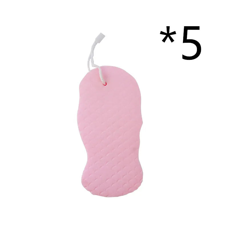 3D fish scale pattern bath sponge in light blue colour showing textured exfoliating surface