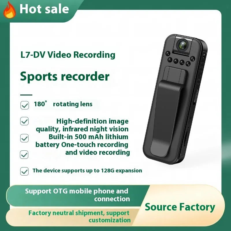 L7 HD infrared night vision wifi video recorder for home conference and outdoor use