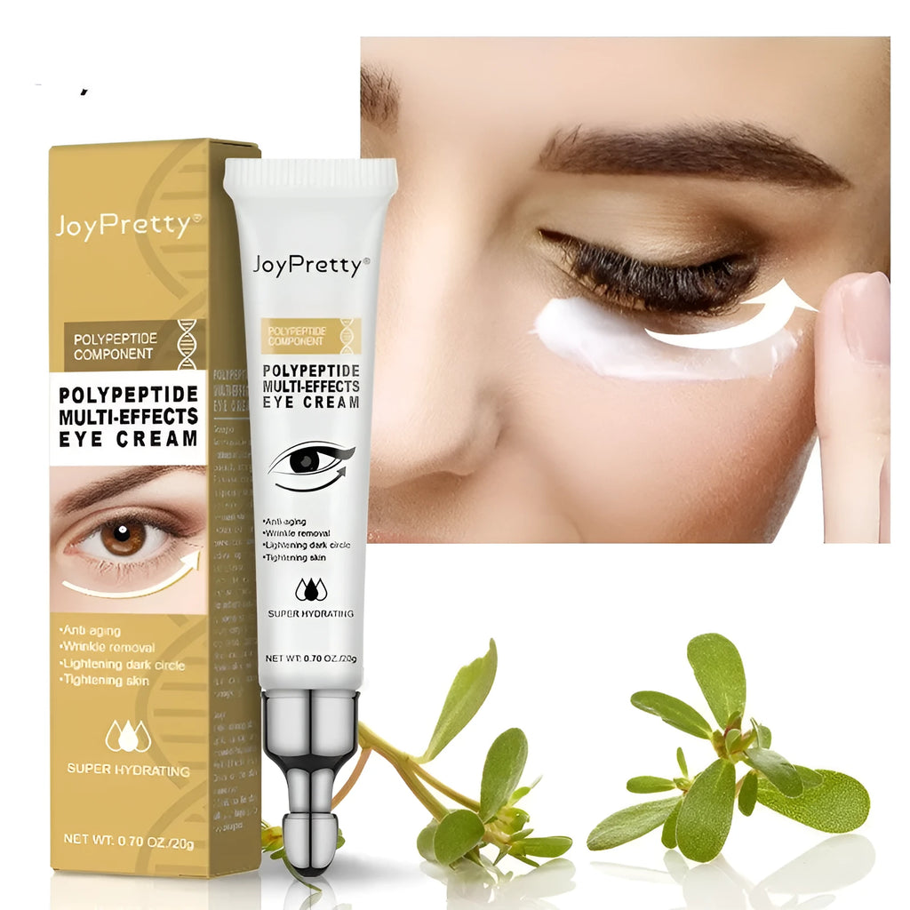 Anti dark circle peptide eye cream jar showing 20g capacity for universal skin types
