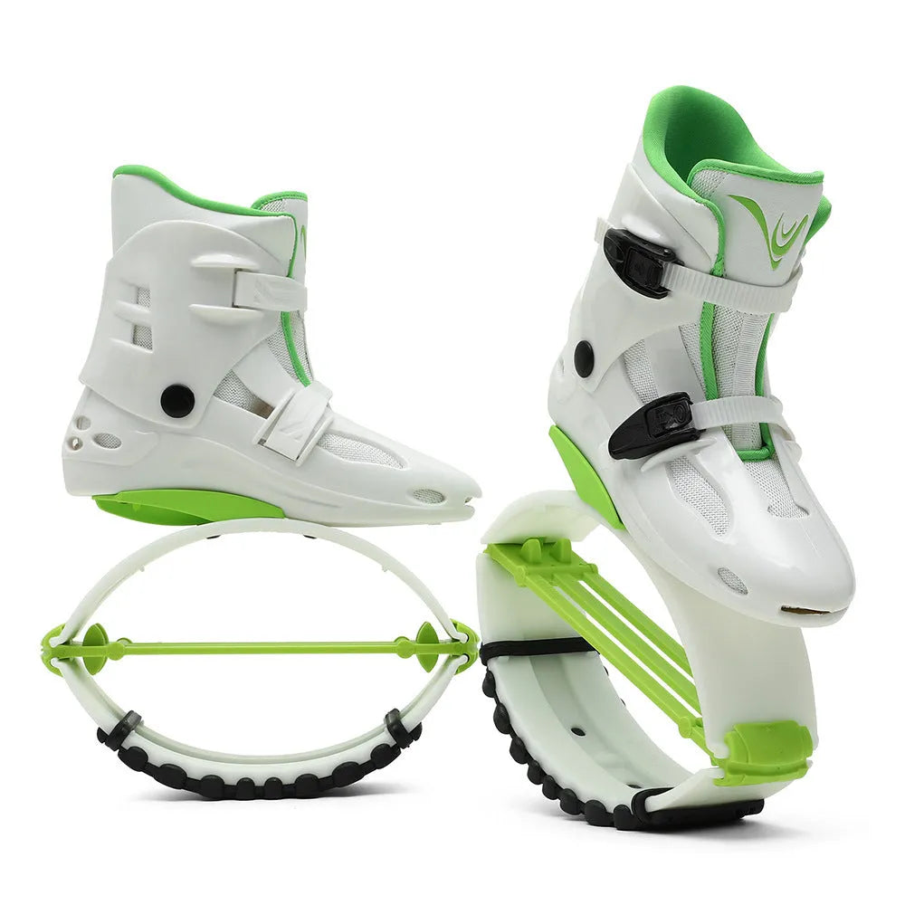 TPU sports bouncing shoes for adults in multiple colour options including black silver and rose pink.