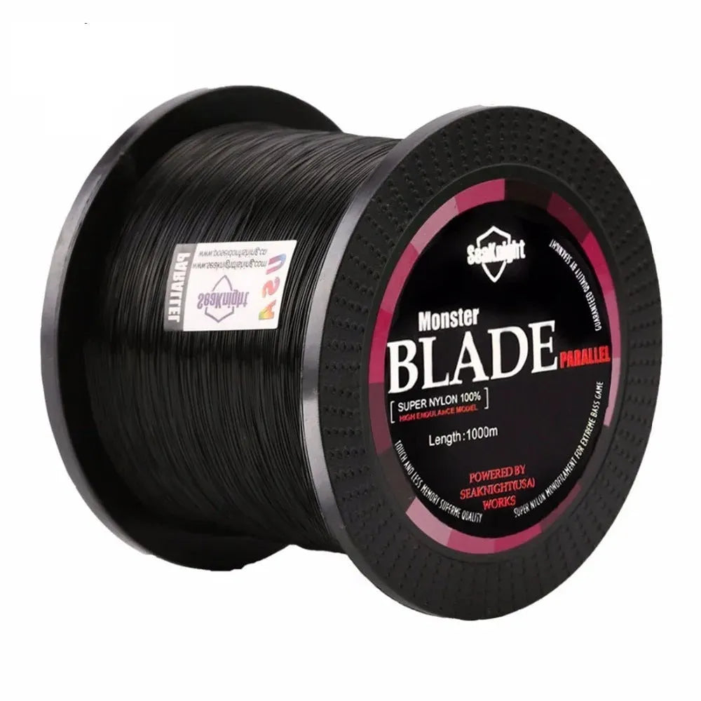 Seaknight 1000 metre spool of nylon fishing line in available colours and diameters.
