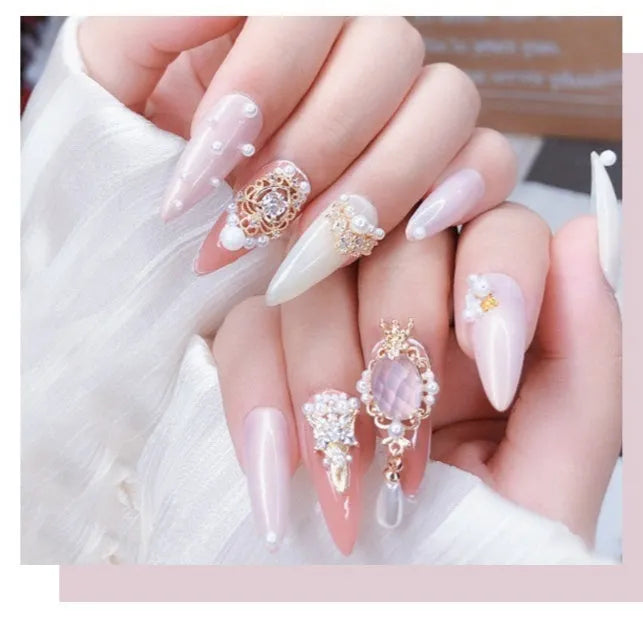 Nail art no-wash gem glue bottle with three iron tube dotting pens on black background