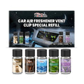 Five 10ml bottle car air freshener refill set with different scent options
