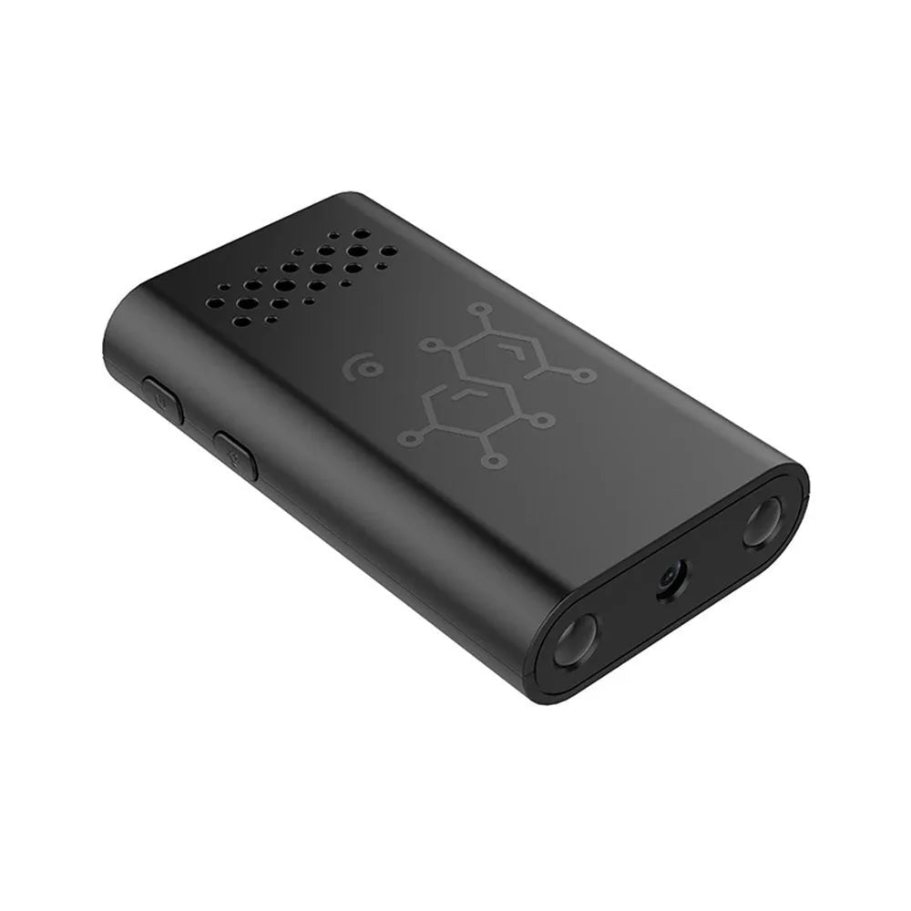 Black indoor WiFi security camera for baby monitoring with 1080p HD definition