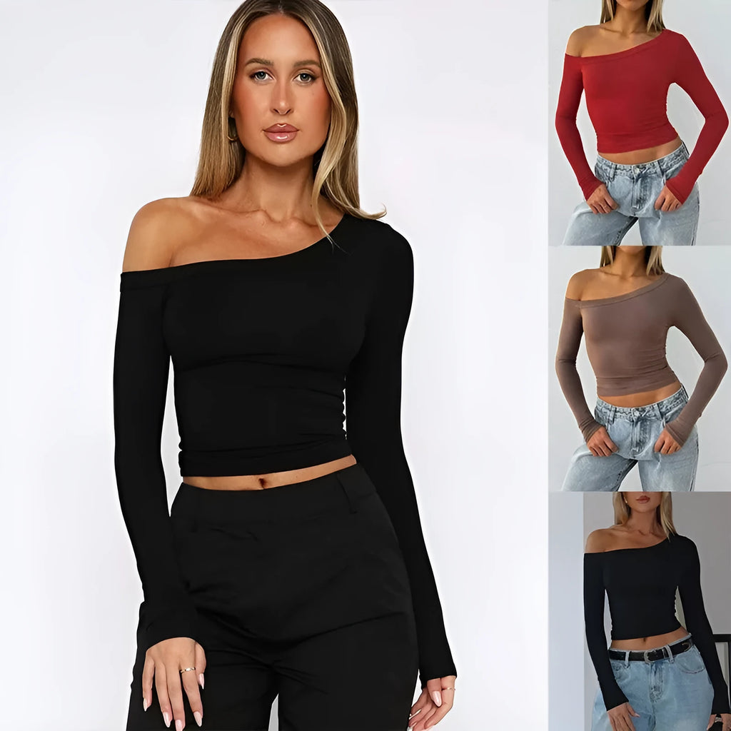 Women's solid colour knitted cardigan with slim fit and long sleeves in black, brown or red