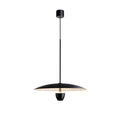Black modern minimalist ceiling chandelier with 400mm diameter and warm white lighting