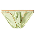 Men's modal knitted underwear in butt-lift hip design shown in multiple colour options.