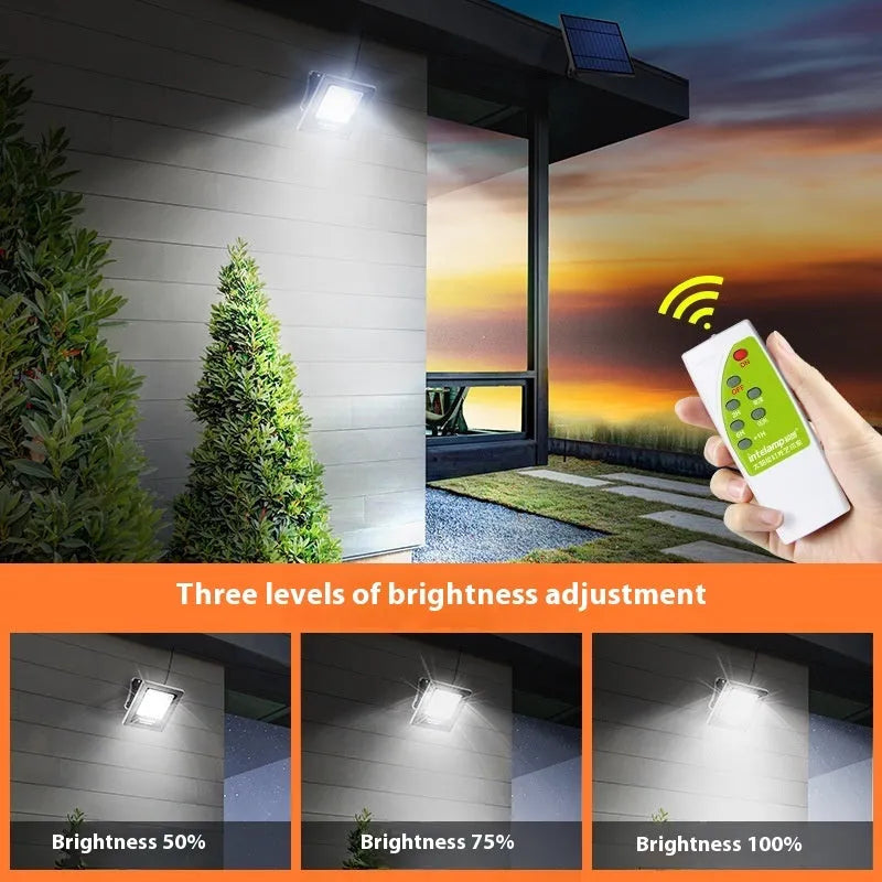 Outdoor solar-powered garden light with waterproof IP65 rating for courtyard and patio illumination
