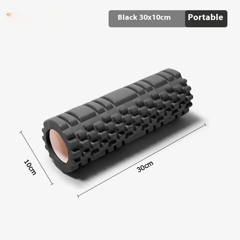 EVA foam roller for fitness recovery in multiple diameter and colour options