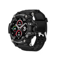 Black or Green T6 Tactical Rugged Smart Watch with 1.3-inch screen on wrist