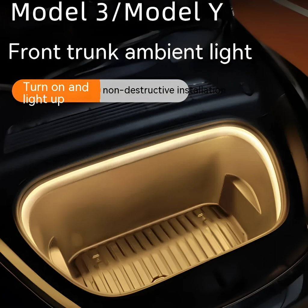 Tesla Model 3/Y front standby box ambience light with soft silicone light bar