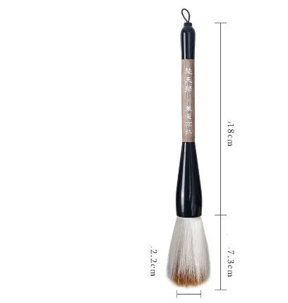 Large traditional Chinese calligraphy brush with mixed wolf and sheep hair bristles for wrist painting