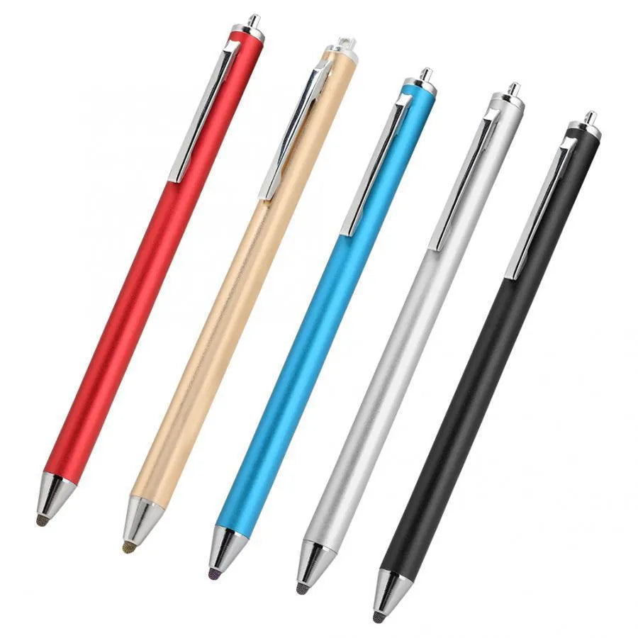 Metal capacitive stylus with fine 1.5mm tip for tablets and phones in seven colour options