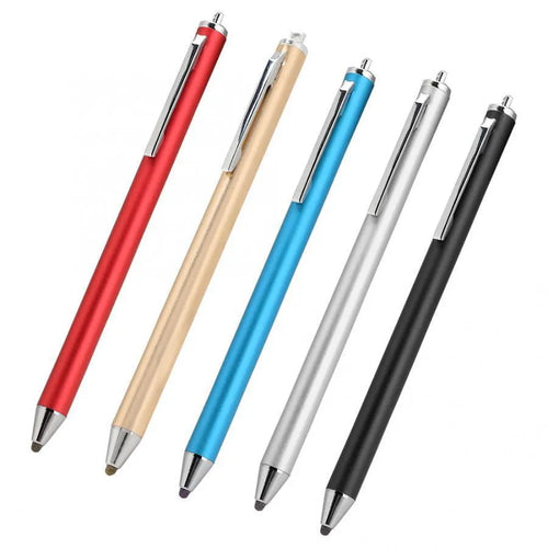 Metal capacitive stylus with fine 1.5mm tip for tablets and phones in seven colour options