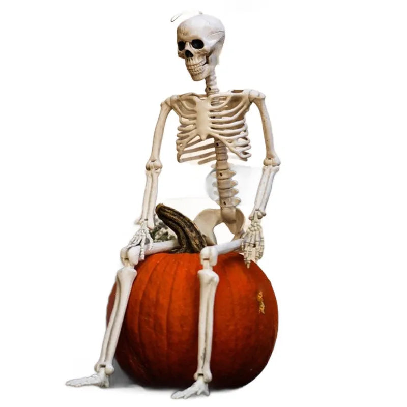 90cm plastic skeleton Halloween decoration with movable joints in new skull man design