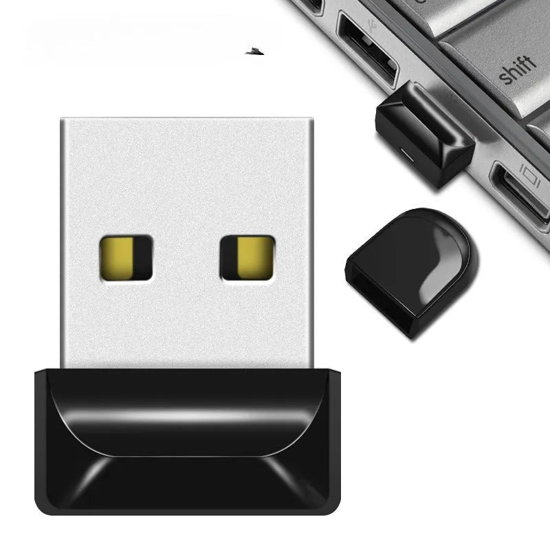 Metal USB flash drive on a chain necklace available in multiple colours and capacities