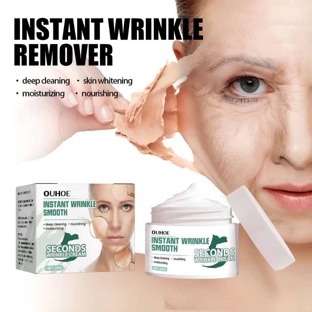 30g anti-ageing anti-wrinkle face cream container with hydrating formula for daily skincare use