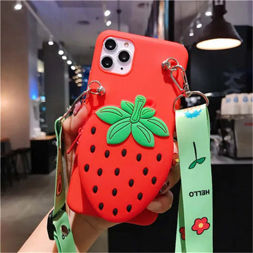 Cartoon camouflage print silicone wallet case for Huawei smartphones in multiple colours.