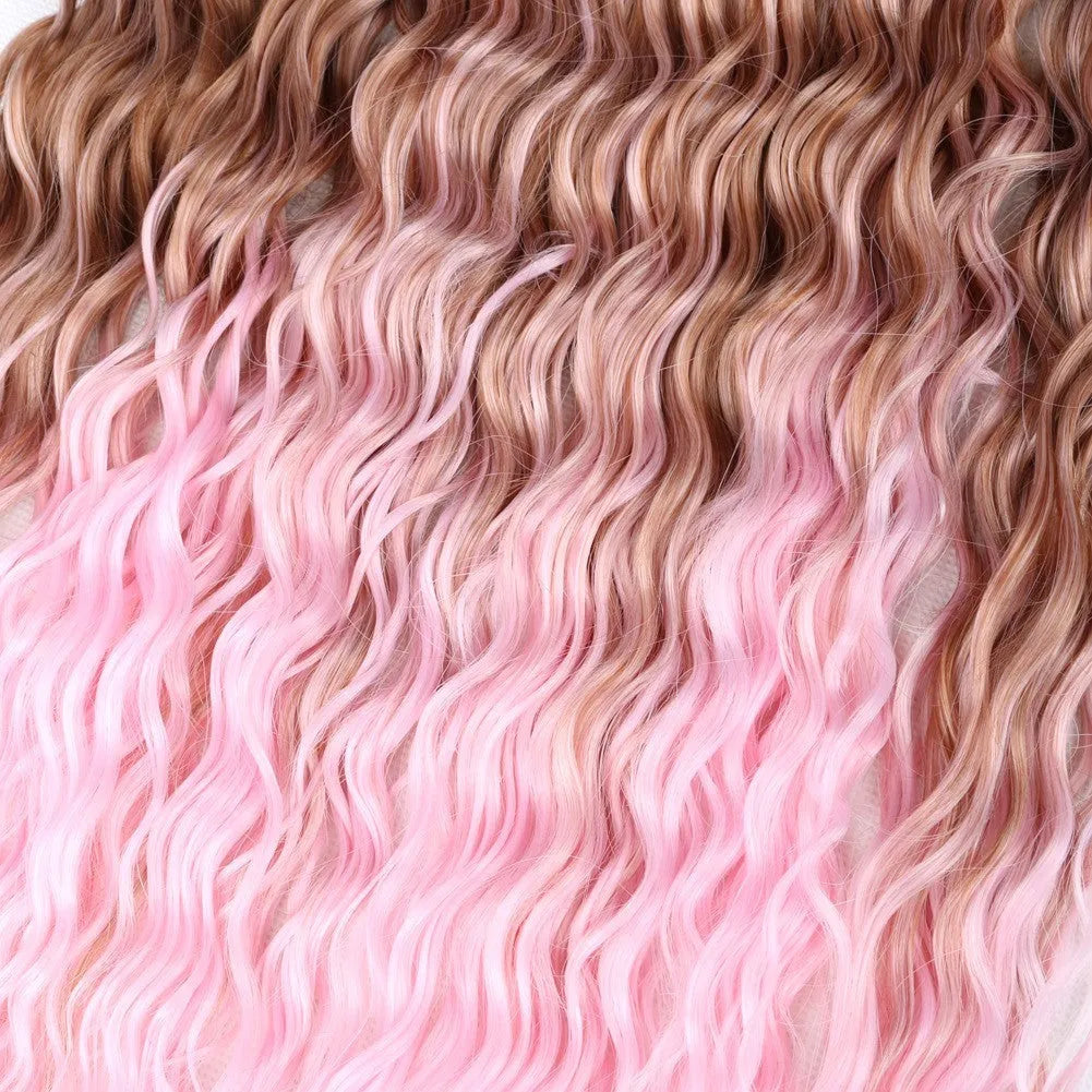 European American style synthetic wig with 32-inch length, available in multiple colours