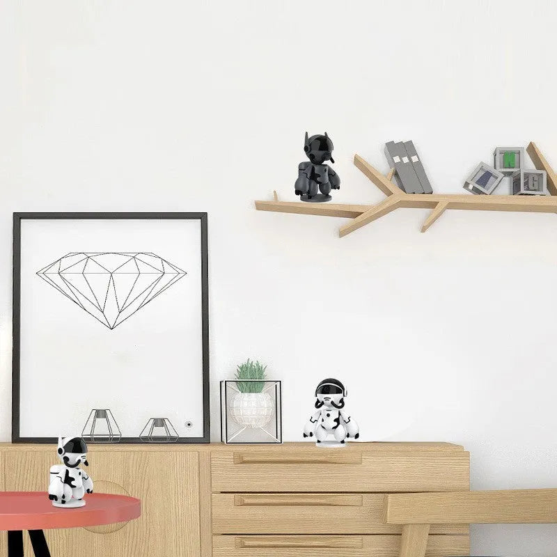 Black or white indoor WiFi security camera with a wide-angle lens on a detachable base.