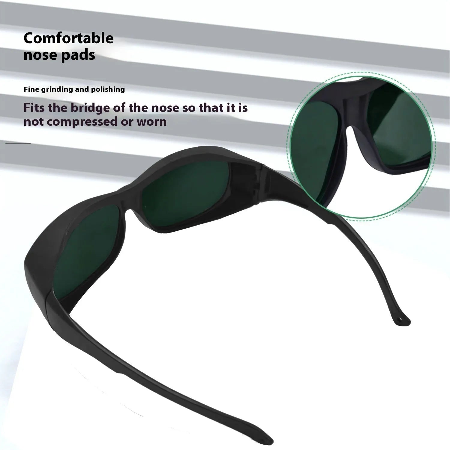 Clear laser safety goggles for 200-2000nm skin rejuvenation and welding protection