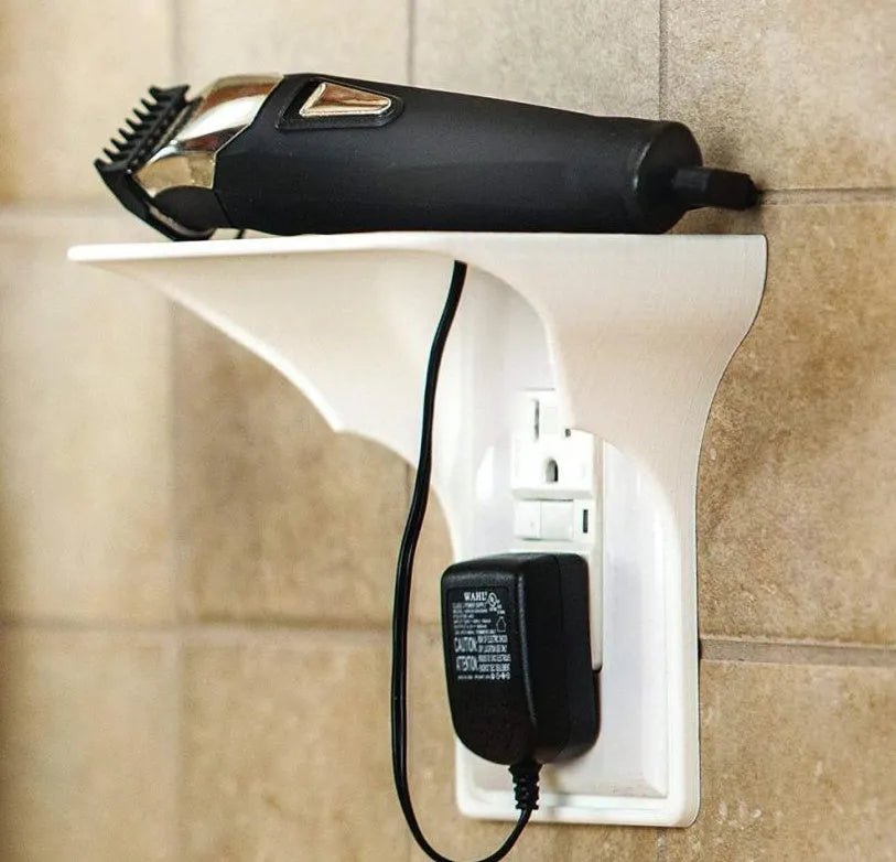 White plastic socket organiser tray for garage and toolbox storage.