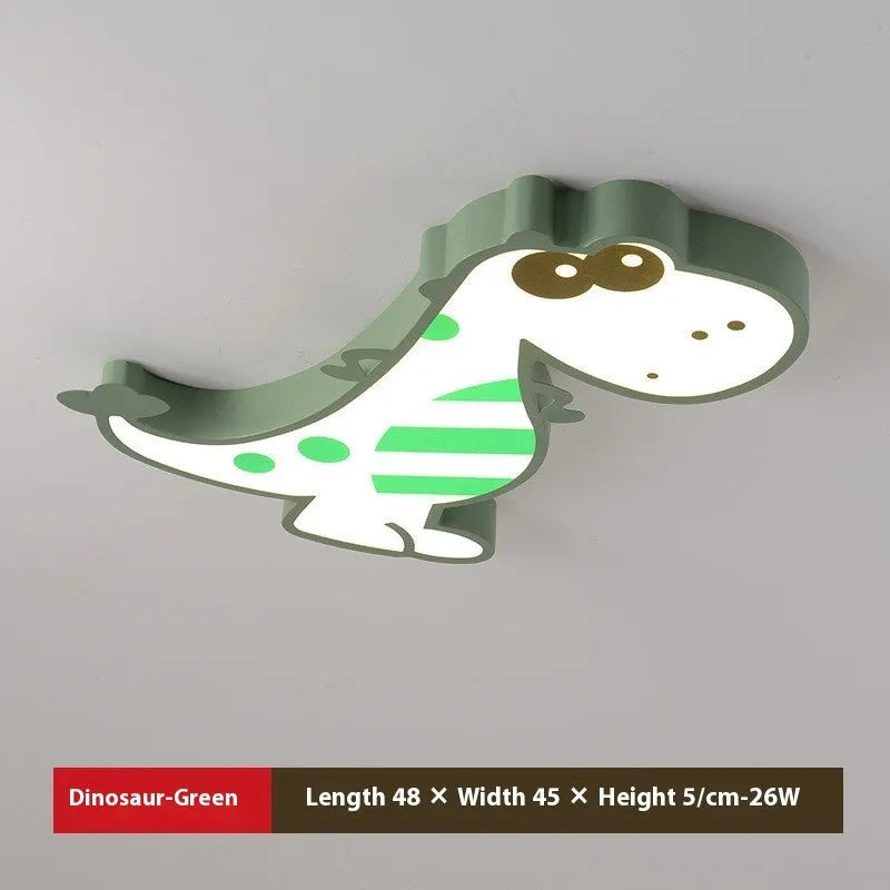 Cartoon dinosaur design ceiling light with 48cm diameter for children's bedroom