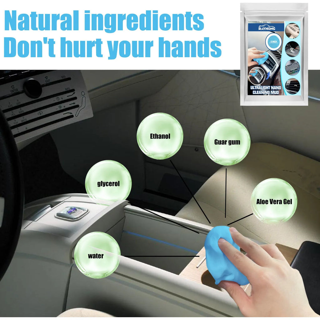 Car cleaning mud gel putty for dust removal from gaps and vents