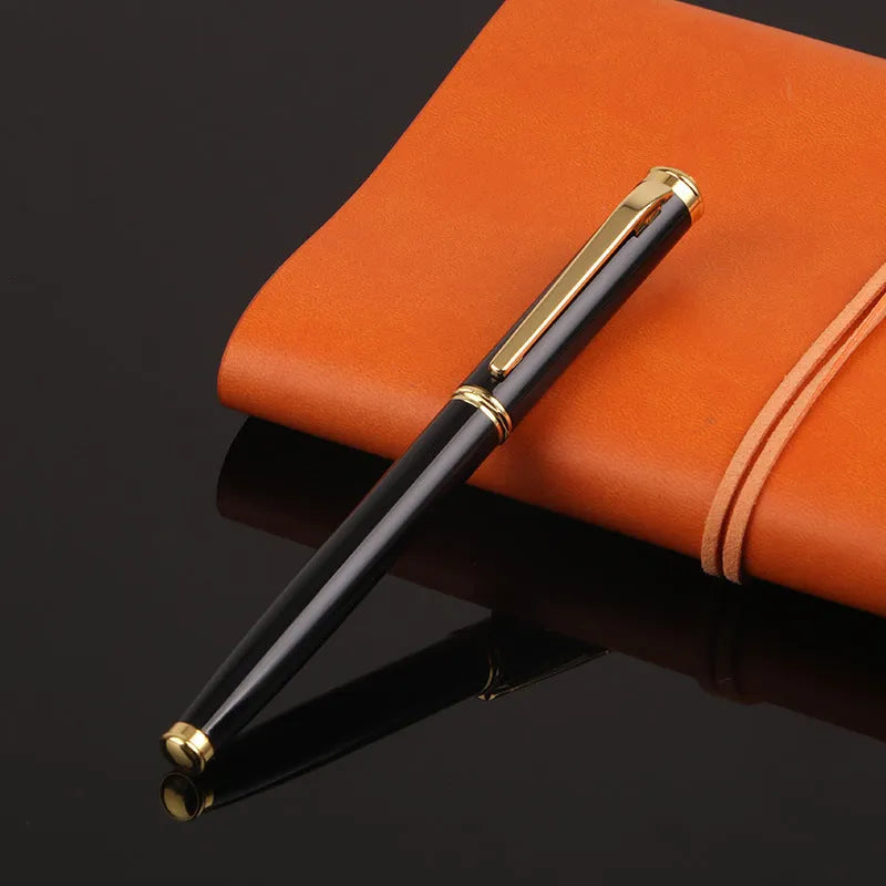 Metal fountain pen with 0.5mm iridium tip in red and black colour options