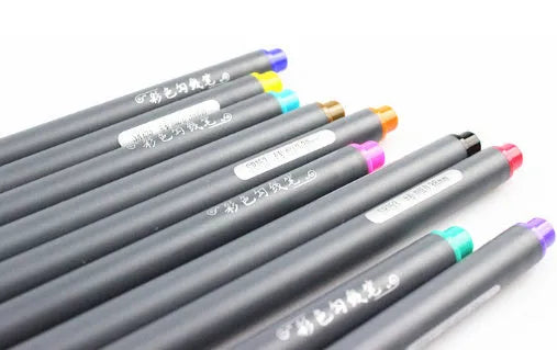 10 hook line drawing syringe pens with 0.38mm tips and colour hooks for technical drafting
