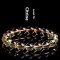 Natural citrine scattered beads bracelet showing polished stones in an original design