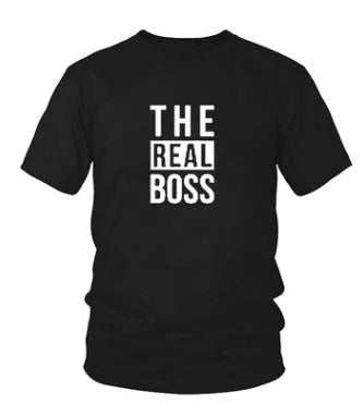 Men's loose fit round neck T-shirt with a printed graphic, short sleeves, on a white background.