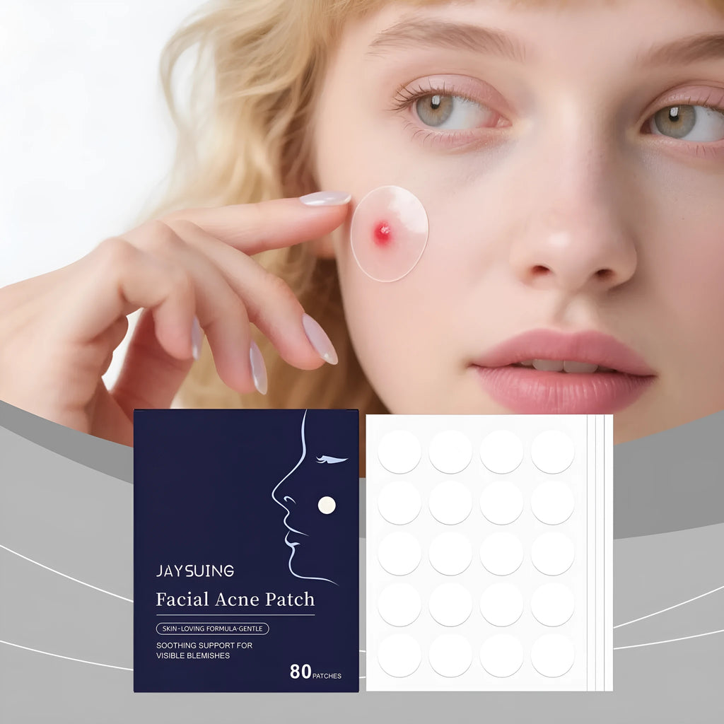 Pack of 80 hydrocolloid acne patches for spot treatment and pimple care