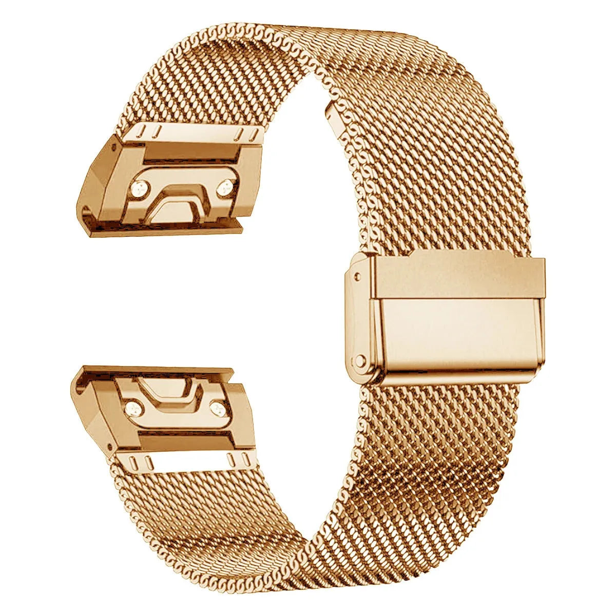 Stainless steel watch strap replacement for Garmin Fenix smartwatches in multiple colours