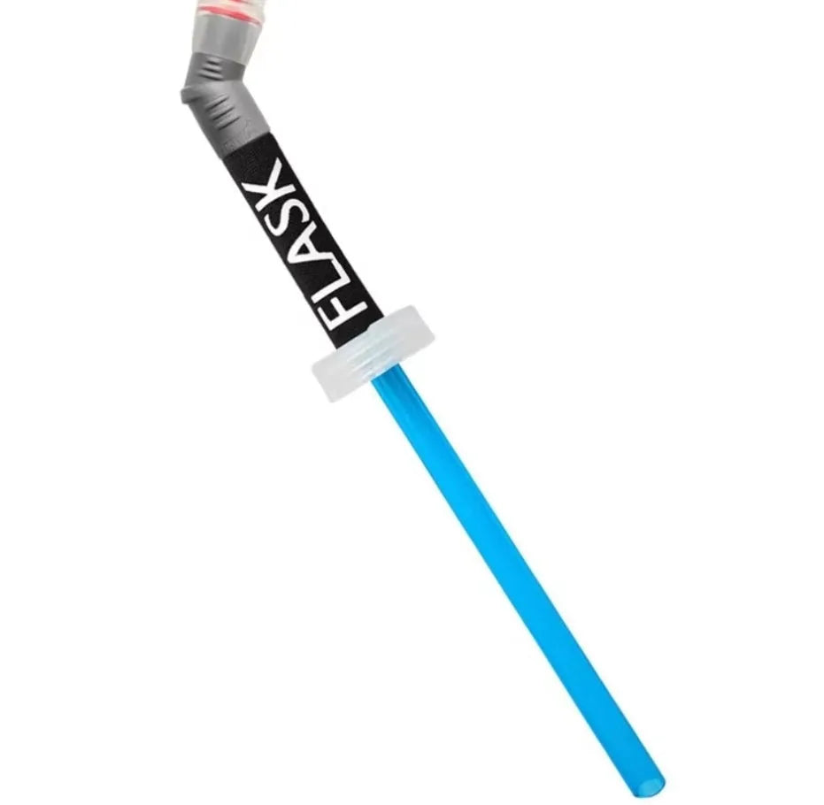 Plastic portable drinking straw for mountain climbing and cycling off-road use