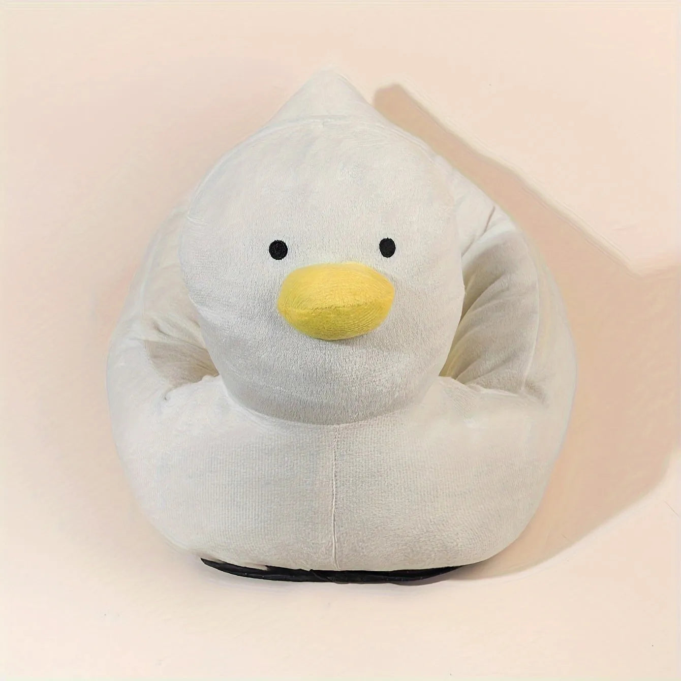 Blue duck-shaped fluffy pet bed sofa for small dogs and cats