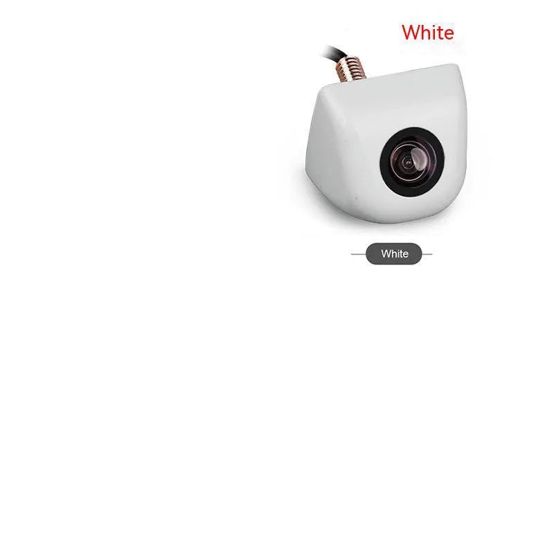 Black metal HD waterproof rearview camera for cars with screw plug-in connection.