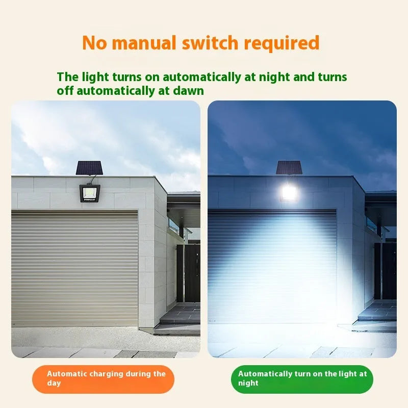 Outdoor solar-powered garden light with waterproof IP65 rating for courtyard and patio illumination
